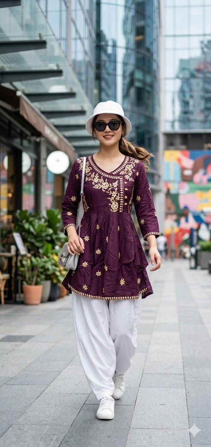 STYLE 9155 By Fashid Designer Stylish Fancy Colorful Beautiful Ethnic Wear Collection Tops At Wholesale Price